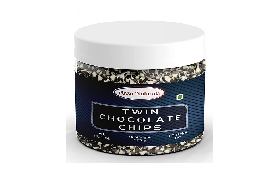 Pinza Naturals Twin Chocolate Chips    Plastic Jar  125 grams